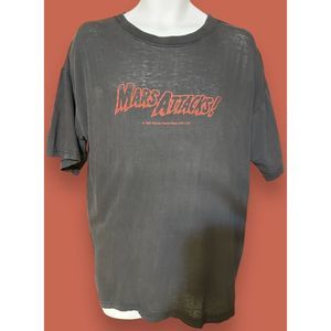 Vintage 1997 Mars Attacks Spell Out Movie Promo UK WB T-shirt XL